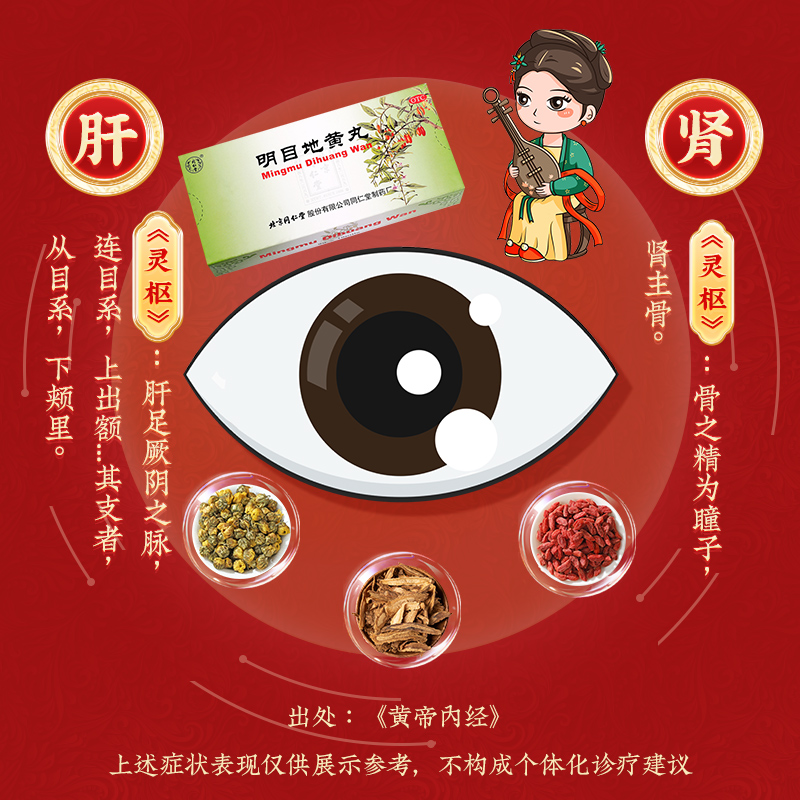 同仁堂 明目地黄丸 9g*10/盒_同仁堂官方云商城