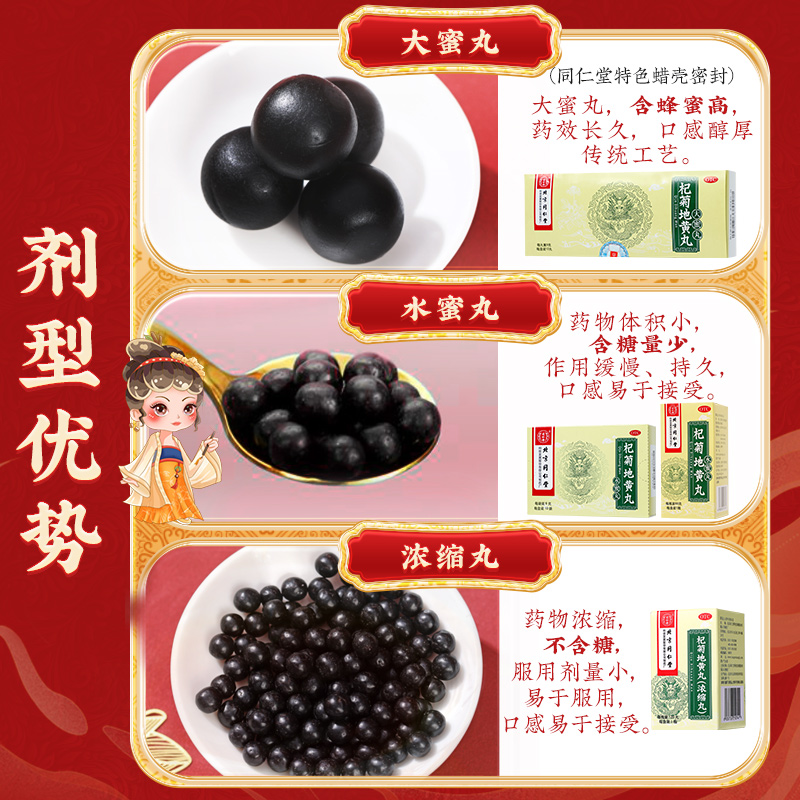 同仁堂 杞菊地黄丸 6g*10/盒_同仁堂官方云商城