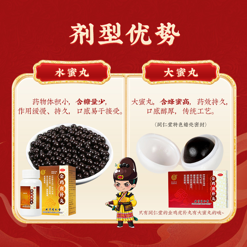 同仁堂 金鸡虎补丸 240粒/瓶_同仁堂官方云商城