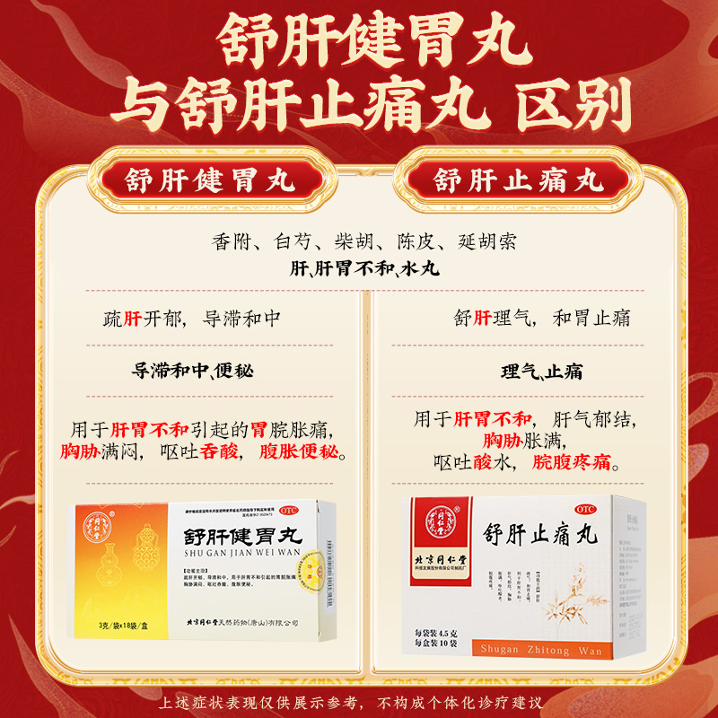 同仁堂 舒肝健胃丸 3g*18/盒_同仁堂官方云商城