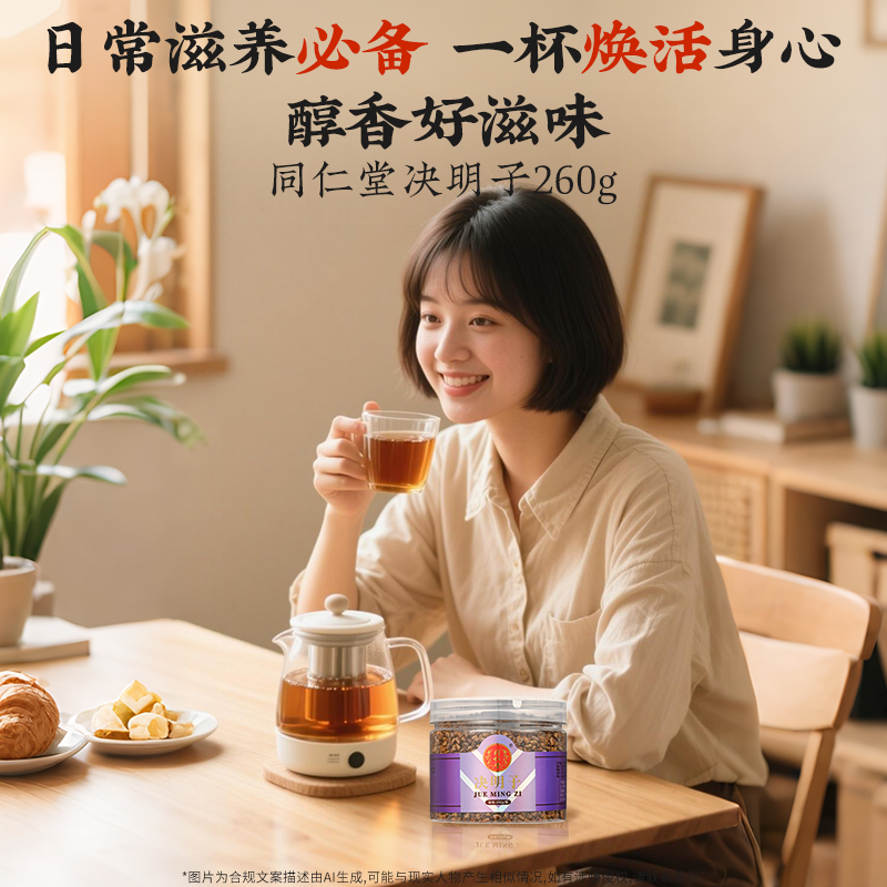 同仁堂 决明子茶 260g/瓶_同仁堂官方云商城
