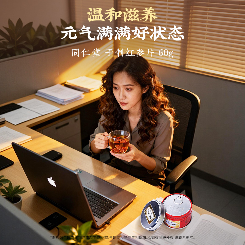 同仁堂 干制红参片 60g/盒_同仁堂官方云商城