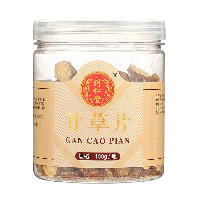 同仁堂 甘草片 100g/瓶_同仁堂官方云商城