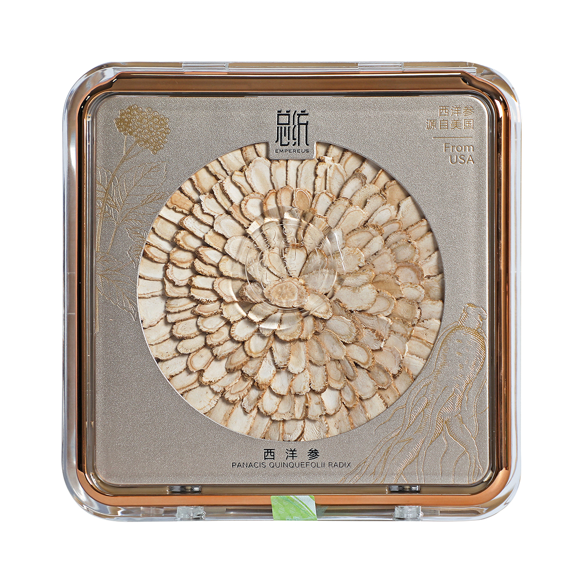 同仁堂 西洋参参片野生100g 礼品西洋参切片 礼盒装_同仁堂官方云商城