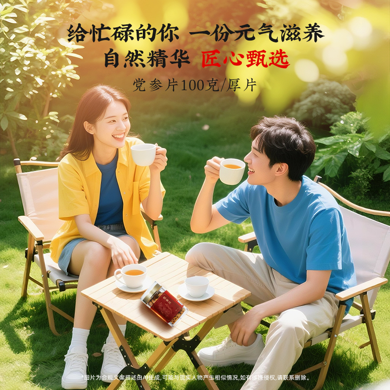 同仁堂 党参片 厚片100g/瓶_同仁堂官方云商城