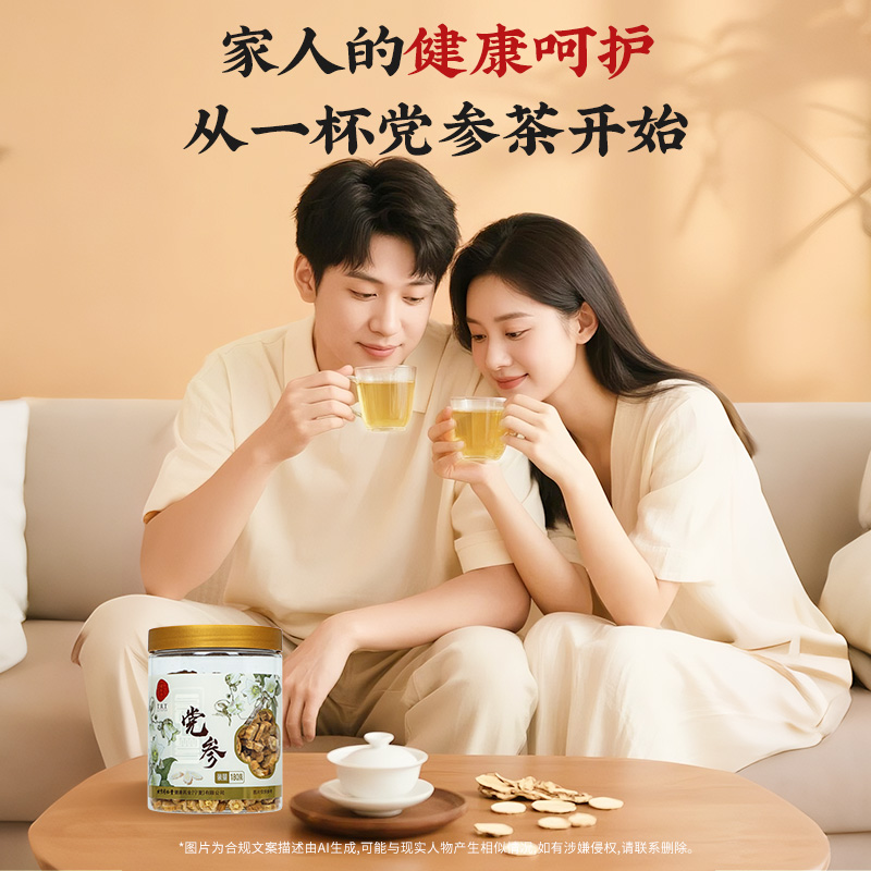 同仁堂 党参 厚片180g/瓶_同仁堂官方云商城