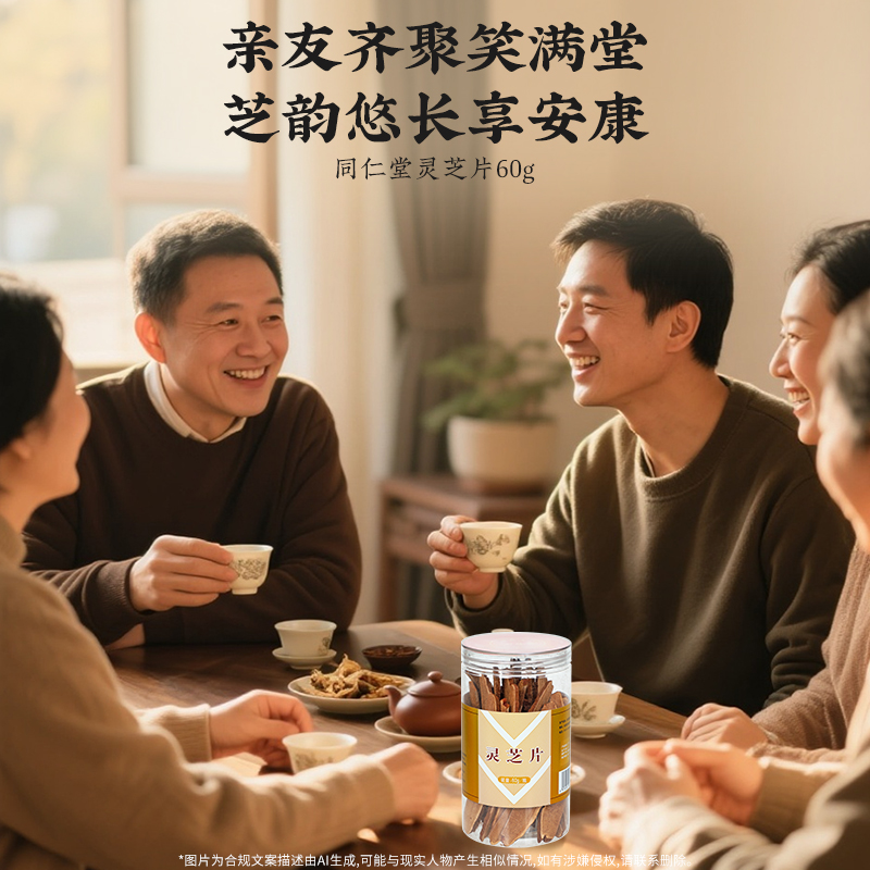 同仁堂 灵芝片 60g/瓶_同仁堂官方云商城