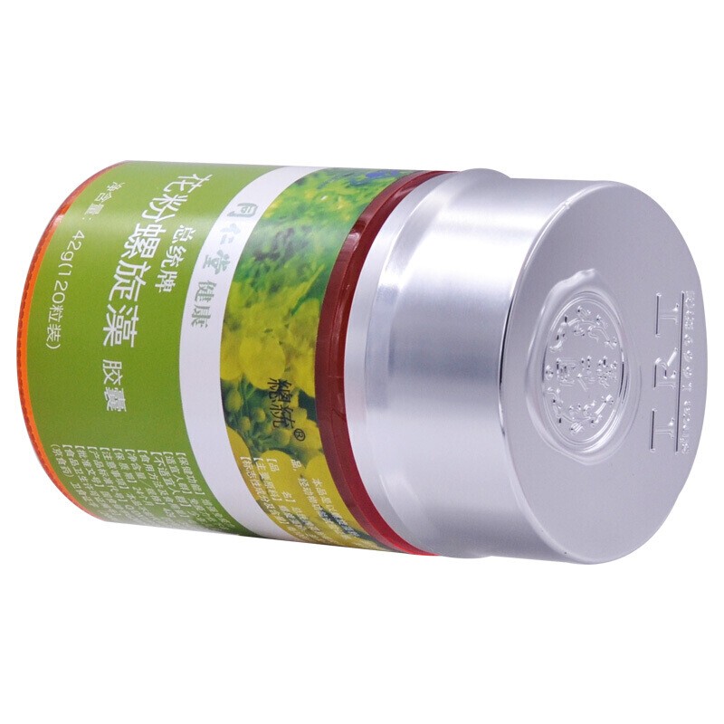 同仁堂 总统牌花粉螺旋藻胶囊 42g(350mg/粒*120粒)_同仁堂官方云商城