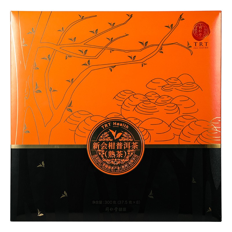 同仁堂 新会柑普洱茶(熟茶) 300g(37.5g*8)/盒【已停产 下架】_同仁堂官方云商城