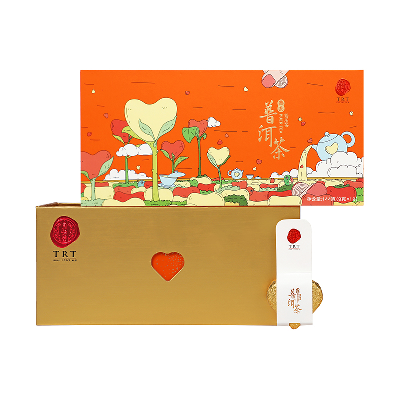 同仁堂 普洱茶(熟茶)紧压茶 144克(8克*18)/盒_同仁堂官方云商城