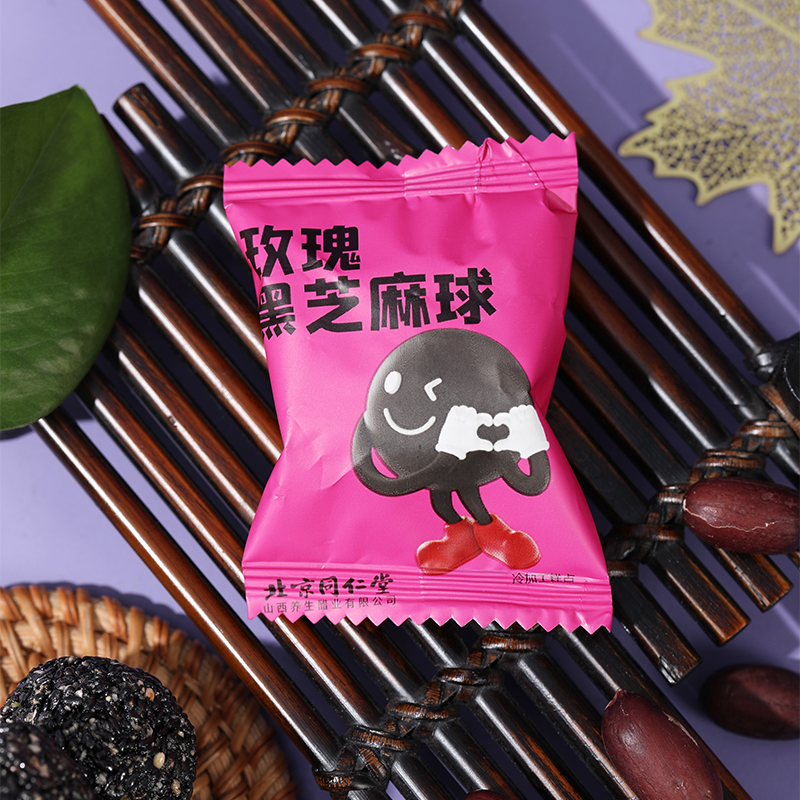 同仁堂 玫瑰黑芝麻球 126g/盒_同仁堂官方云商城