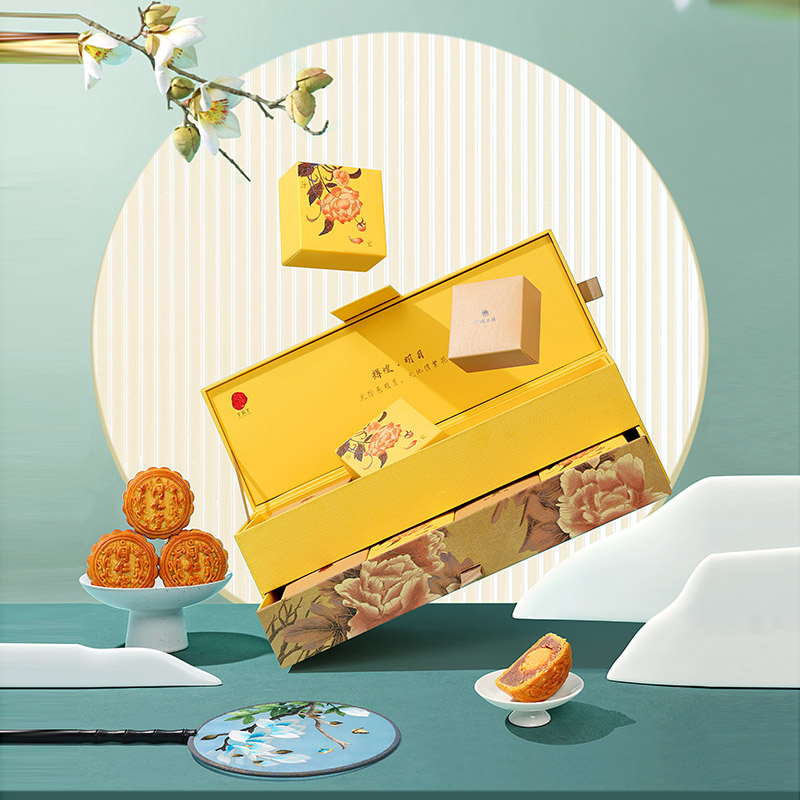 同仁堂 辉煌明月中秋月饼礼盒 640g（80g*8）/盒_同仁堂官方云商城