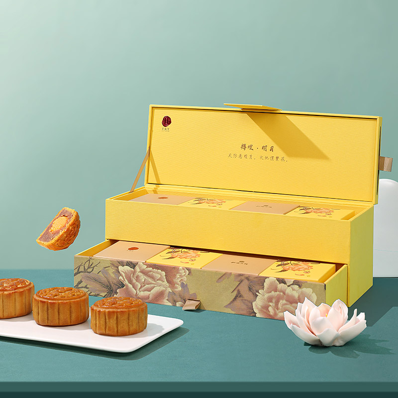 同仁堂 辉煌明月中秋月饼礼盒 640g（80g*8）/盒-同仁堂官方云商城