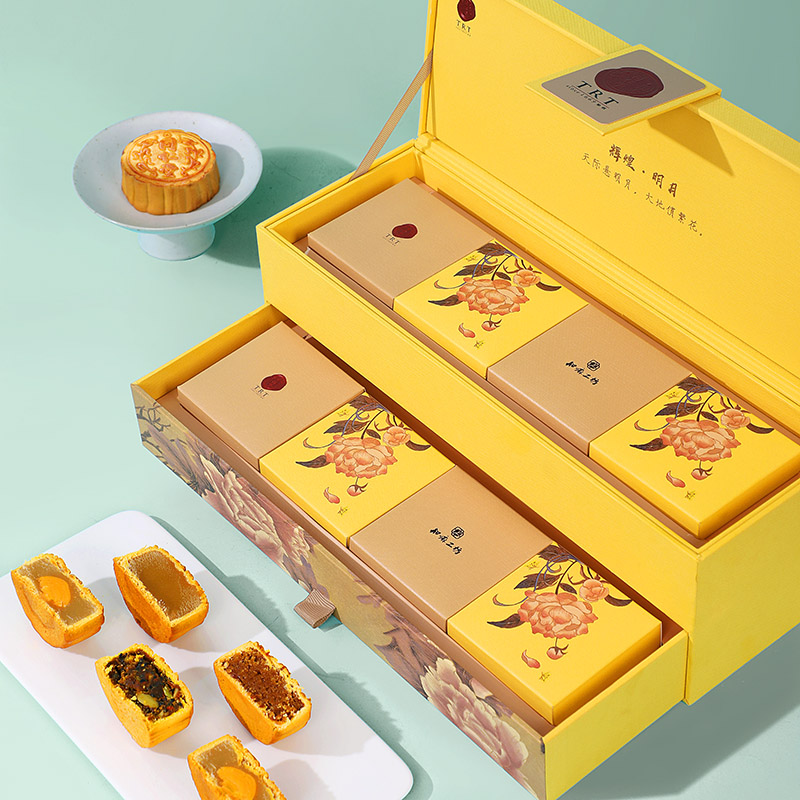 同仁堂 辉煌明月中秋月饼礼盒 640g（80g*8）/盒_同仁堂官方云商城