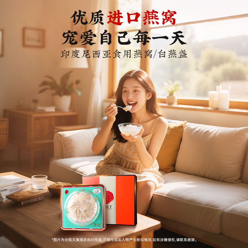 同仁堂 食用燕窝 白燕盏/一级/90g/盒_同仁堂官方云商城