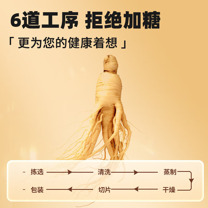 同仁堂 干制红参片 100g/罐_同仁堂官方云商城