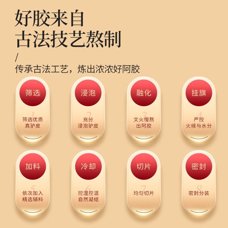 同仁堂 阿胶糕（低糖） 200g/盒_同仁堂官方云商城