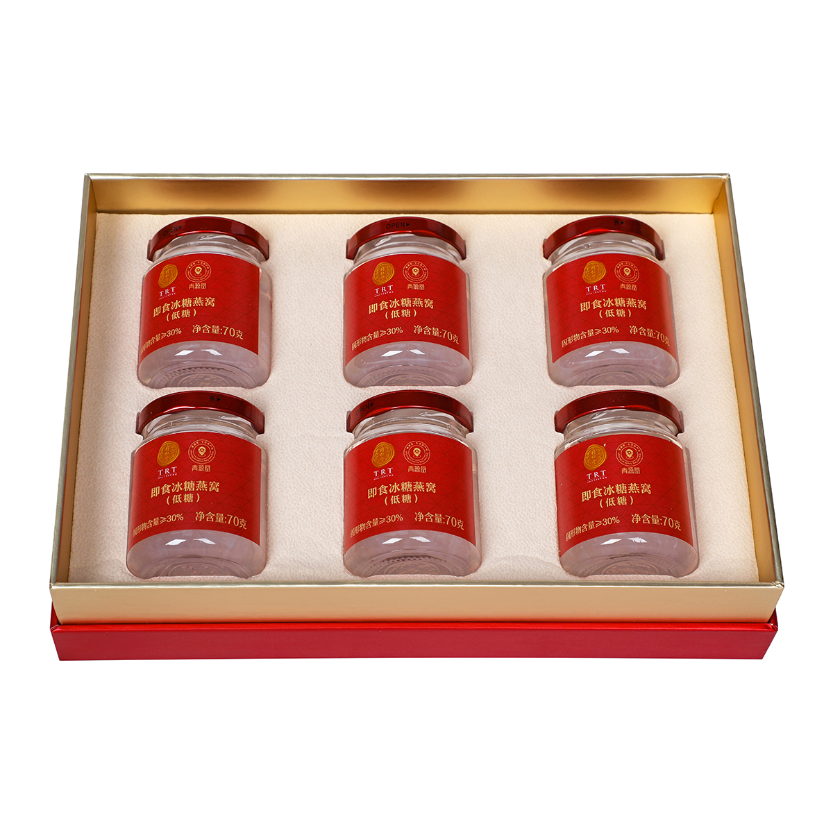 同仁堂 即食冰糖燕窝(低糖) 420克(70克*6)/盒_同仁堂官方云商城