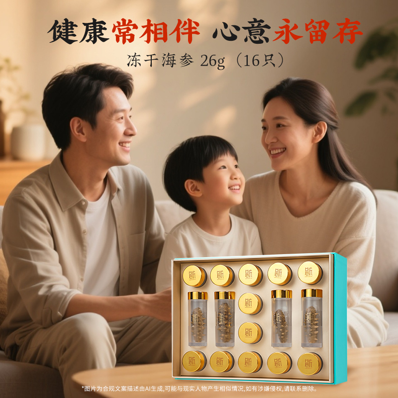 同仁堂 冻干海参 26克（16只）/盒_同仁堂官方云商城