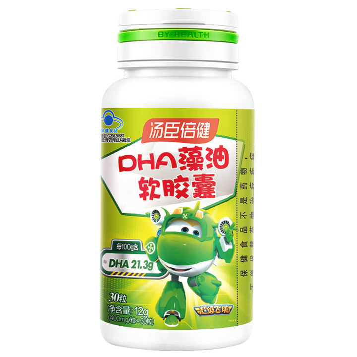 汤臣倍健®DHA藻油软胶囊 24g（400mg/粒*30粒/瓶*2瓶）_同仁堂官方云商城