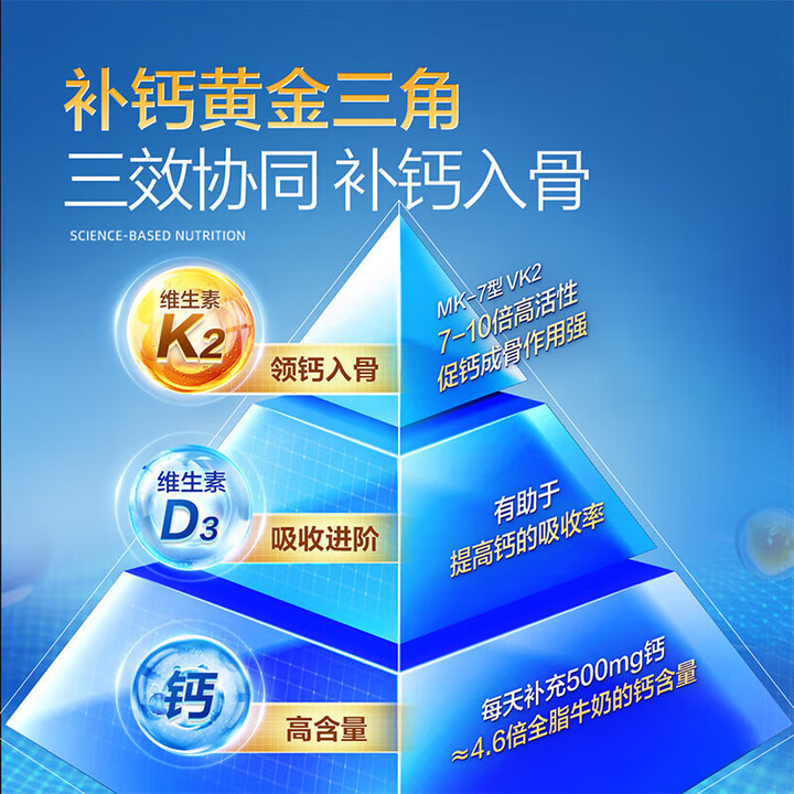 汤臣倍健 钙维生素D维生素K软胶囊 1000mg*200粒*2瓶_同仁堂官方云商城