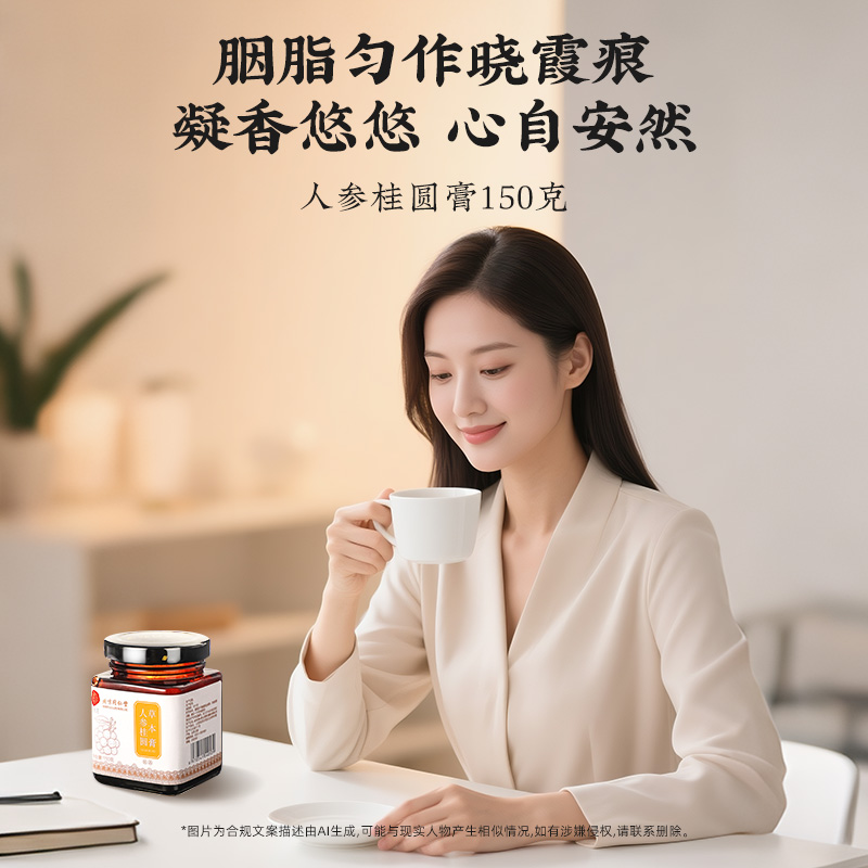 同仁堂 人参桂圆草本膏 150g/瓶_同仁堂官方云商城
