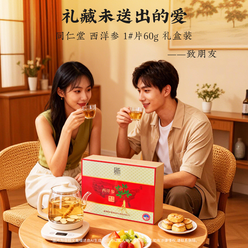 同仁堂 西洋参 1#参片/60克_同仁堂官方云商城
