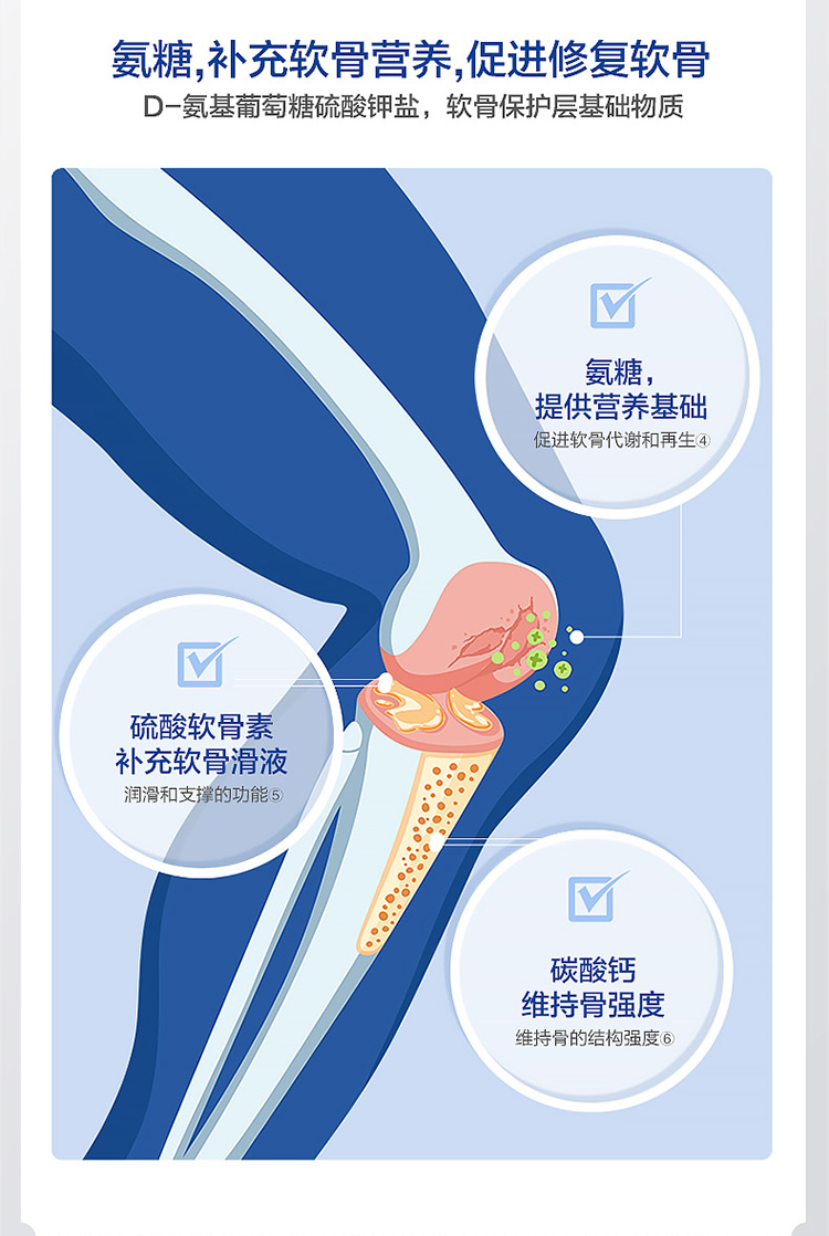 汤臣倍健 健力多氨糖软骨素钙片 100片/瓶 9