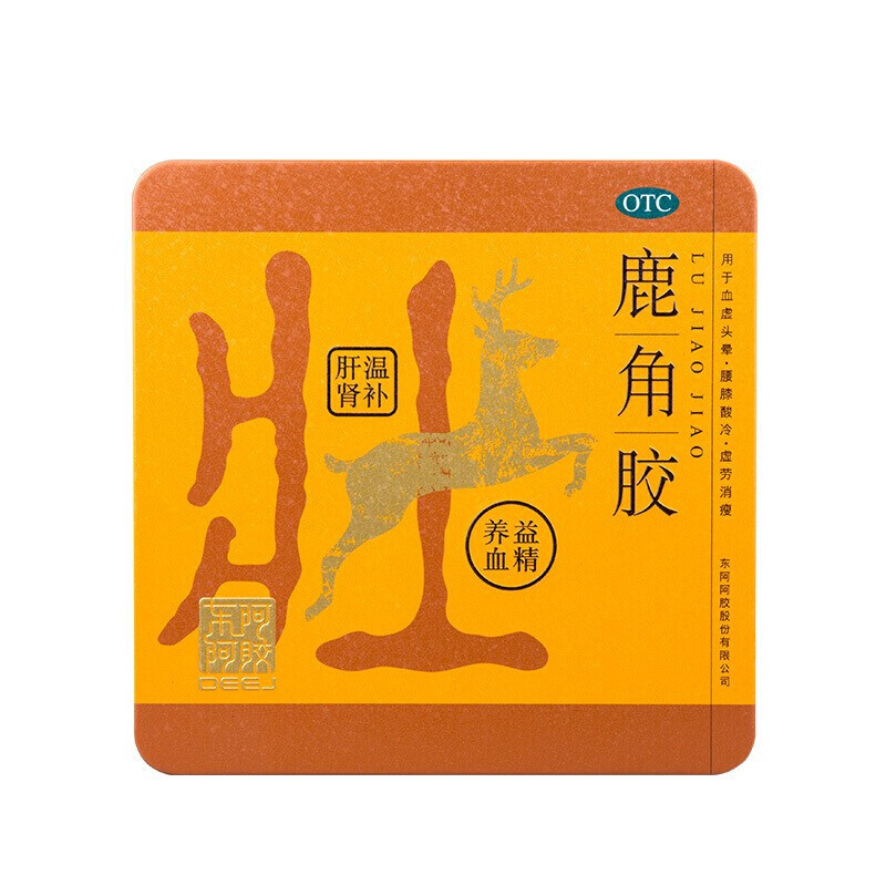 东阿阿胶 鹿角胶 108g(6g*18块)/盒5