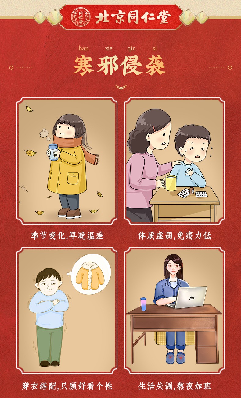 同仁堂 感冒清热颗粒 6g*10/盒 8
