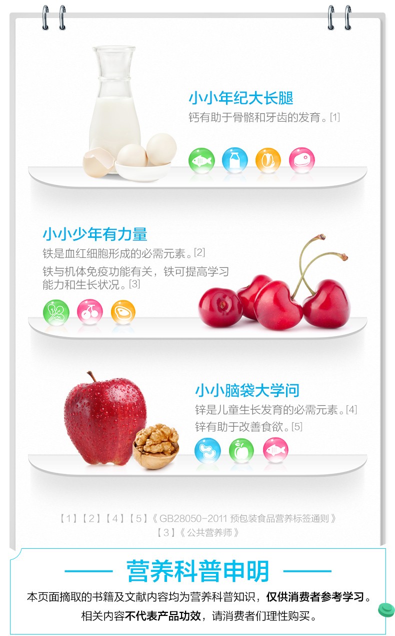 汤臣倍健 钙铁锌咀嚼片 1.5克/片*60片/瓶4