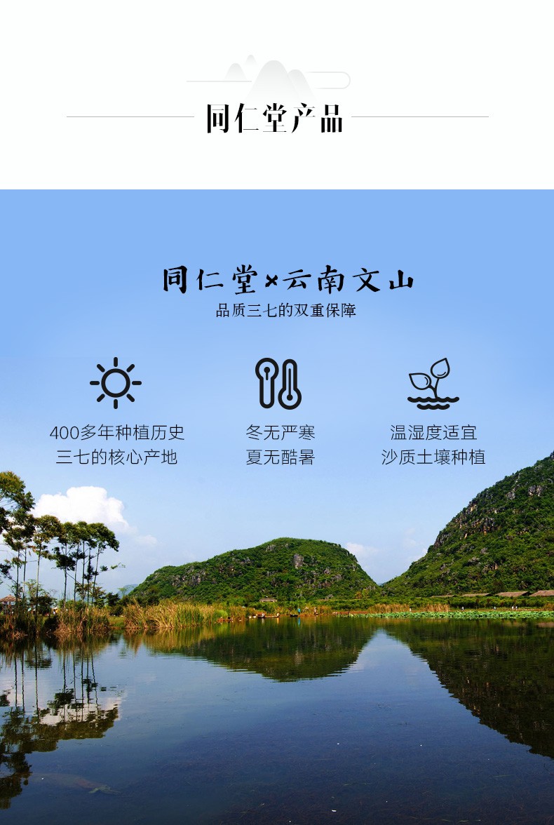 同仁堂 冻干三七 148g/瓶（70头） 5