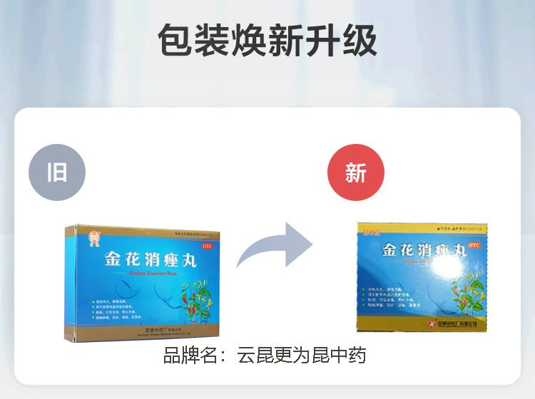 雲昆 金花消痤丸 4g*9袋/盒 2